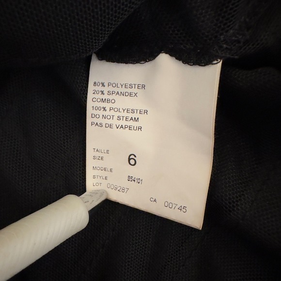 JS Collections Black Textured Banded Skirt Party Special Occasion Elegant 6 - Picture 4 of 6